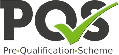 PQS Pre-Qualification-Scheme, SSIP registered, health and safety approved
